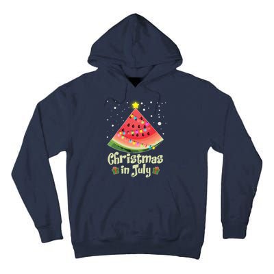 Christmas In July Watermellon Tree Tall Hoodie