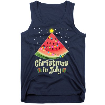 Christmas In July Watermellon Tree Tank Top