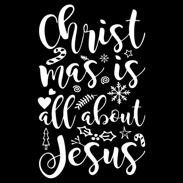 Christmas Is All About Jesus Drawstring Bag