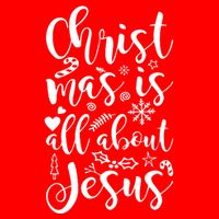 Christmas Is All About Jesus Flat Bill Trucker Hat