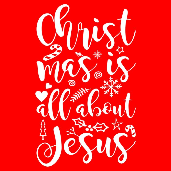 Christmas Is All About Jesus Flat Bill Trucker Hat