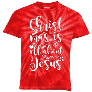 Christmas Is All About Jesus Kids Tie-Dye T-Shirt