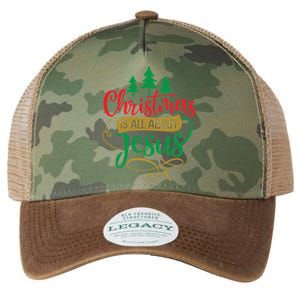 Christmas Is All About Jesus Birthday Christian Legacy Tie Dye Trucker Hat