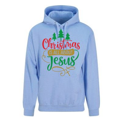 Christmas Is All About Jesus Birthday Christian Unisex Surf Hoodie