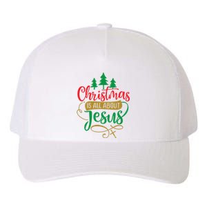 Christmas Is All About Jesus Birthday Christian Yupoong Adult 5-Panel Trucker Hat