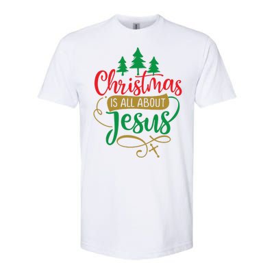 Christmas Is All About Jesus Birthday Christian Softstyle® CVC T-Shirt