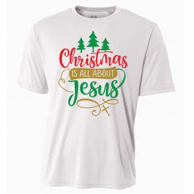 Christmas Is All About Jesus Birthday Christian Cooling Performance Crew T-Shirt