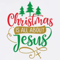Christmas Is All About Jesus Birthday Christian Flat Bill Trucker Hat