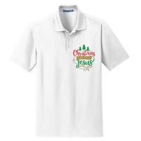 Christmas Is All About Jesus Birthday Christian Dry Zone Grid Polo