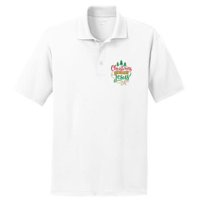 Christmas Is All About Jesus Birthday Christian PosiCharge RacerMesh Polo