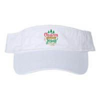 Christmas Is All About Jesus Birthday Christian Valucap Bio-Washed Visor