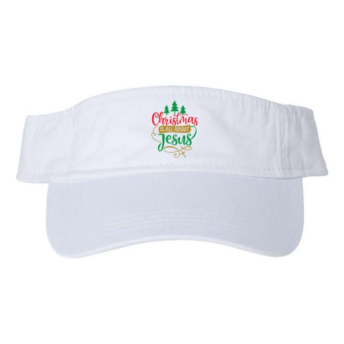 Christmas Is All About Jesus Birthday Christian Valucap Bio-Washed Visor