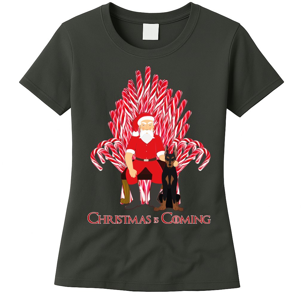 Christmas Is Coming  Womens T-Shirt