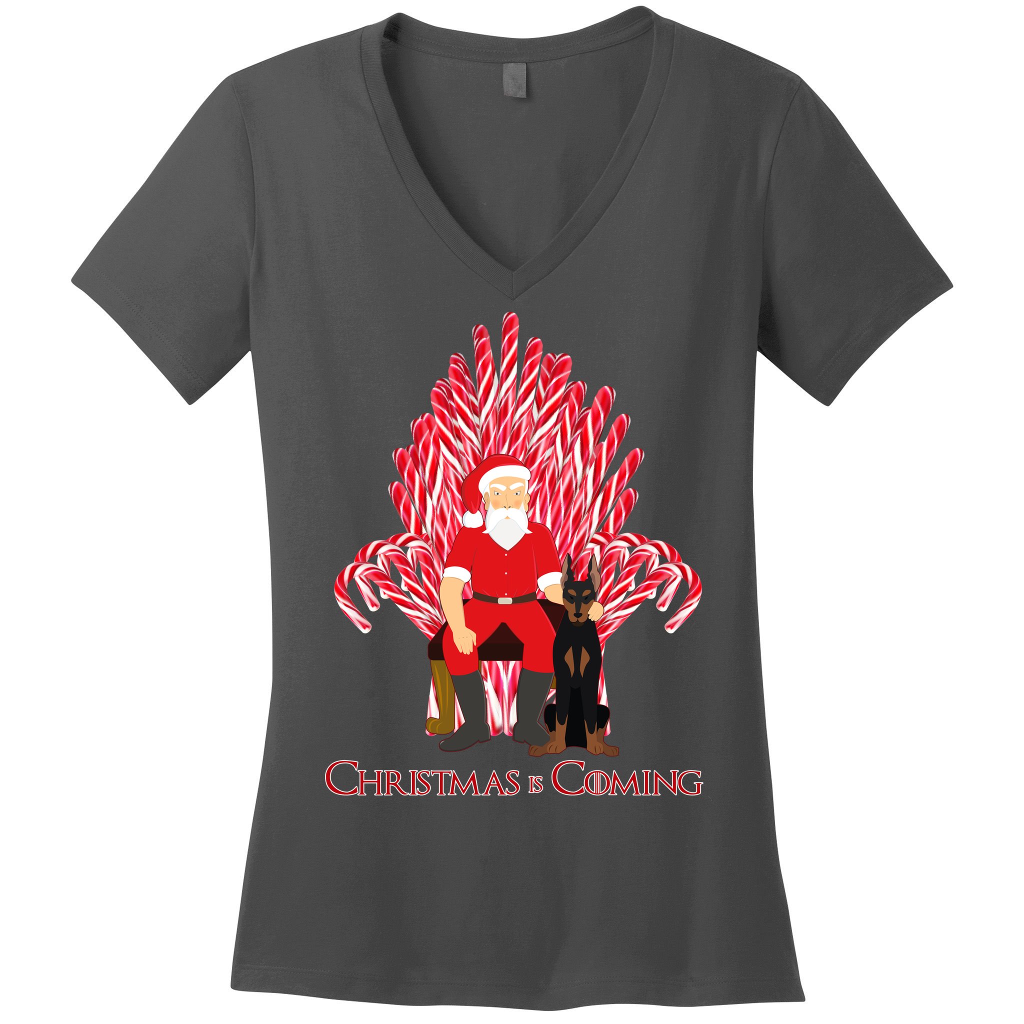 Christmas Is Coming  Women's V-Neck T-Shirt