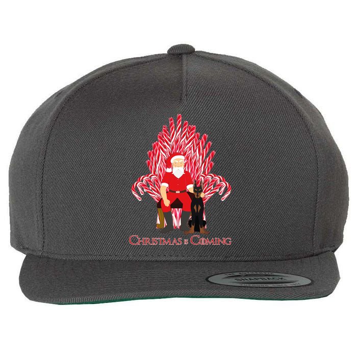 Christmas Is Coming  Wool Snapback Cap