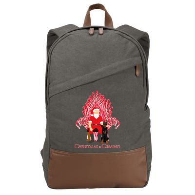 Christmas Is Coming  Cotton Canvas Backpack