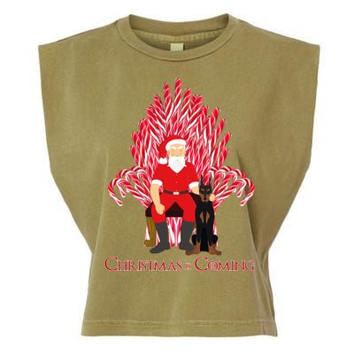 Christmas Is Coming  Garment-Dyed Women's Muscle Tee