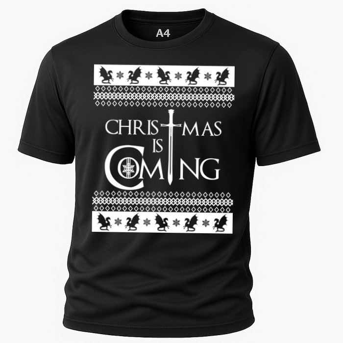 Christmas Is Coming Ugly Cooling Performance Crew T-Shirt