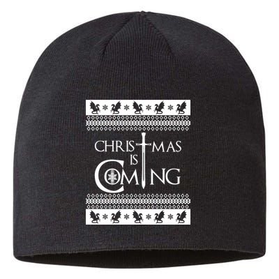 Christmas Is Coming Ugly Sustainable Beanie