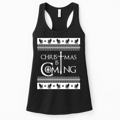 Christmas Is Coming Ugly Womens Tank Top