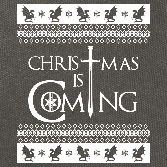 Christmas Is Coming Ugly Cotton Canvas Backpack