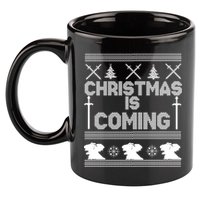 Christmas Is Coming Ugly Sweater 11oz C Handle Ceramic Mug
