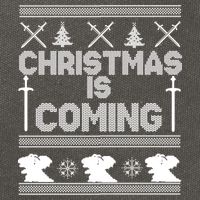 Christmas Is Coming Ugly Sweater Cotton Canvas Backpack