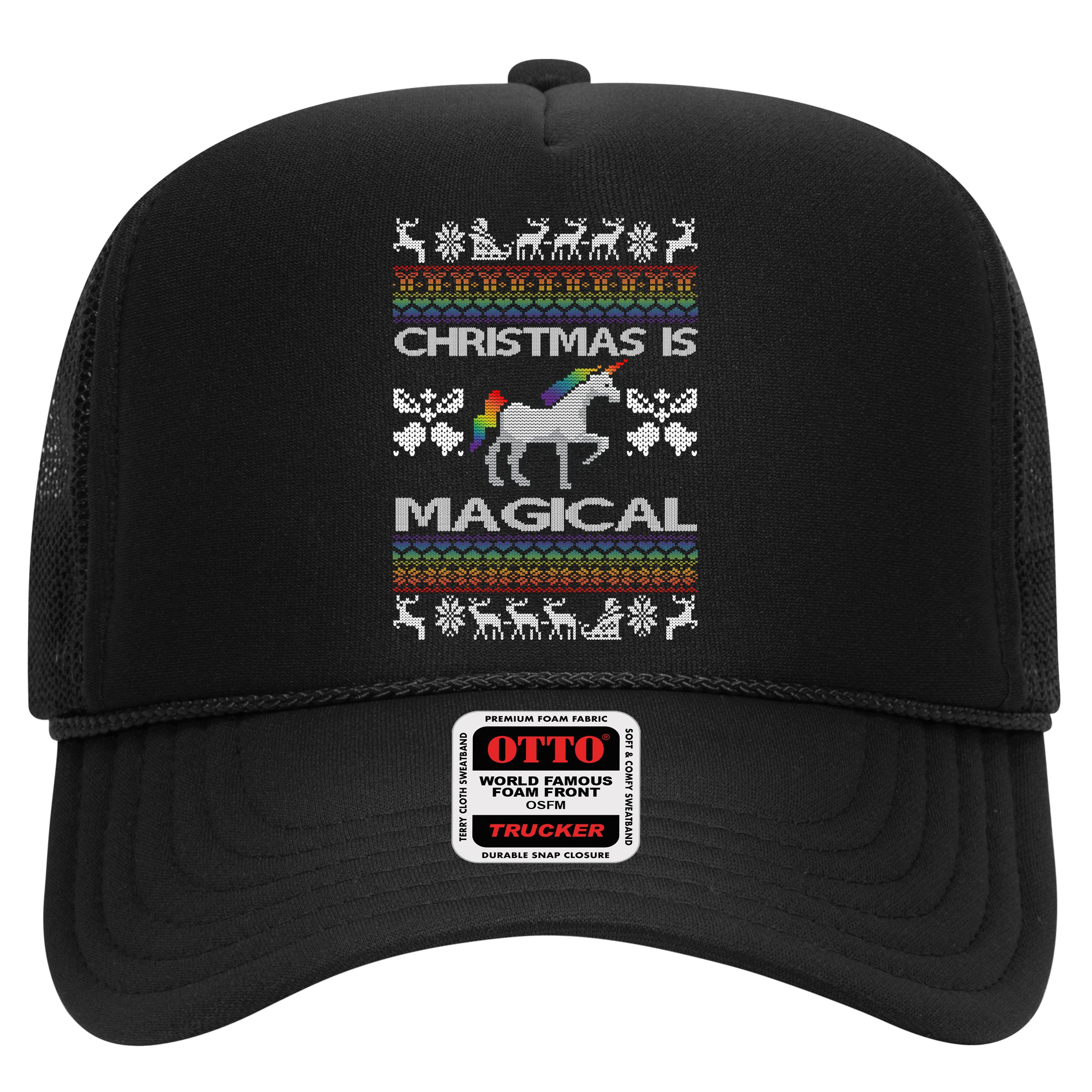 Christmas is Magical Unicorn Ugly Hat