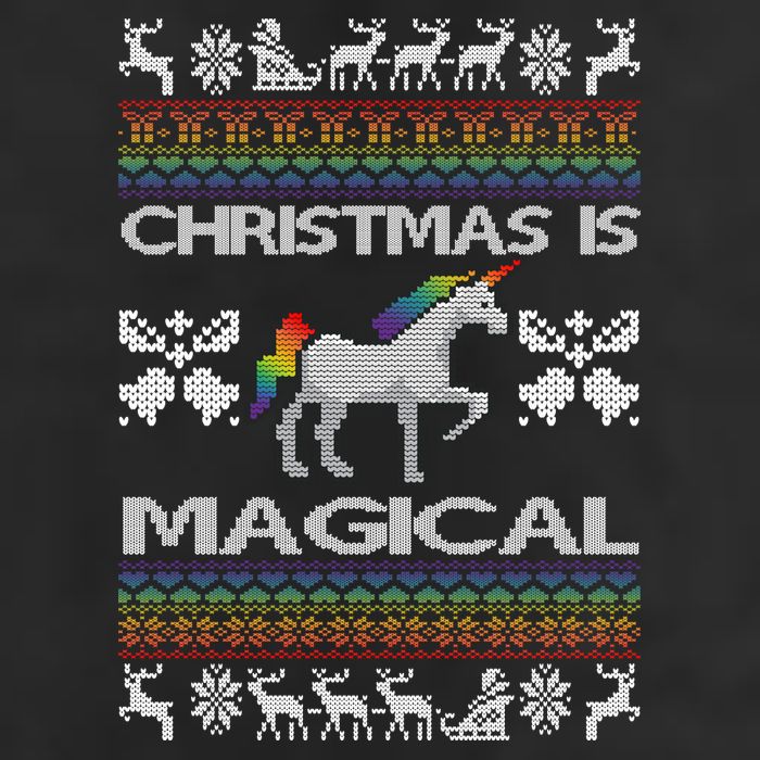 Christmas is Magical Unicorn Ugly Hat