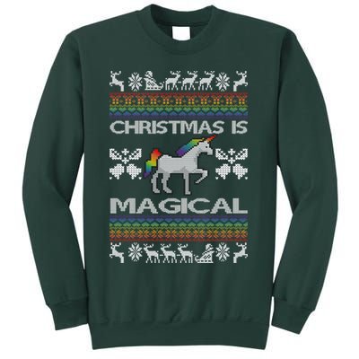 Christmas is Magical Unicorn Ugly Sweatshirt