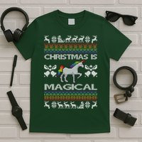 Christmas is Magical Unicorn Ugly T-Shirt