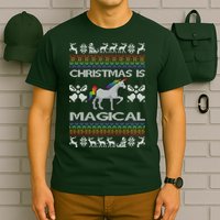 Christmas is Magical Unicorn Ugly T-Shirt
