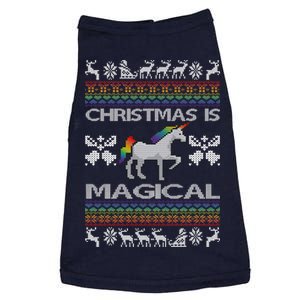 Christmas is Magical Unicorn Ugly Doggie Tank