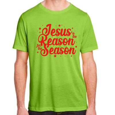 Christmas Jesus Is The Reason For The Season Adult ChromaSoft Performance T-Shirt