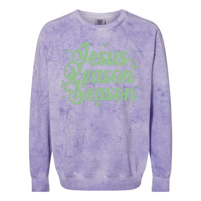 Christmas Jesus Is The Reason For The Season Colorblast Crewneck Sweatshirt