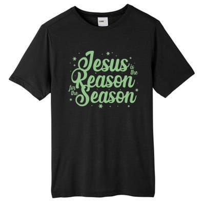 Christmas Jesus Is The Reason For The Season Tall Fusion ChromaSoft Performance T-Shirt