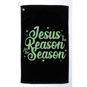 Christmas Jesus Is The Reason For The Season Platinum Collection Golf Towel