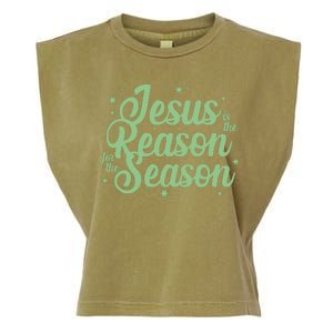 Christmas Jesus Is The Reason For The Season Garment-Dyed Women's Muscle Tee