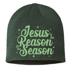 Christmas Jesus Is The Reason For The Season Sustainable Beanie