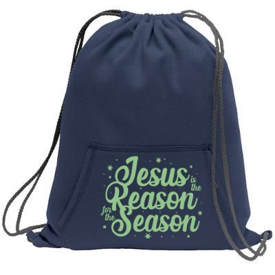 Christmas Jesus Is The Reason For The Season Sweatshirt Cinch Pack Bag