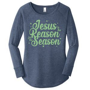 Christmas Jesus Is The Reason For The Season Women's Perfect Tri Tunic Long Sleeve Shirt