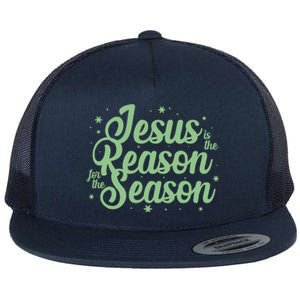 Christmas Jesus Is The Reason For The Season Flat Bill Trucker Hat