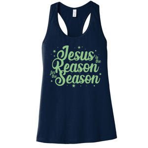 Christmas Jesus Is The Reason For The Season Women's Racerback Tank