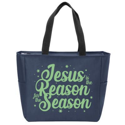 Christmas Jesus Is The Reason For The Season Zip Tote Bag