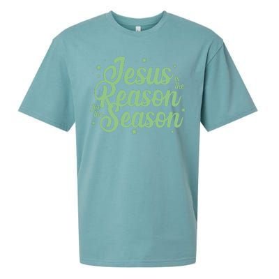 Christmas Jesus Is The Reason For The Season Sueded Cloud Jersey T-Shirt