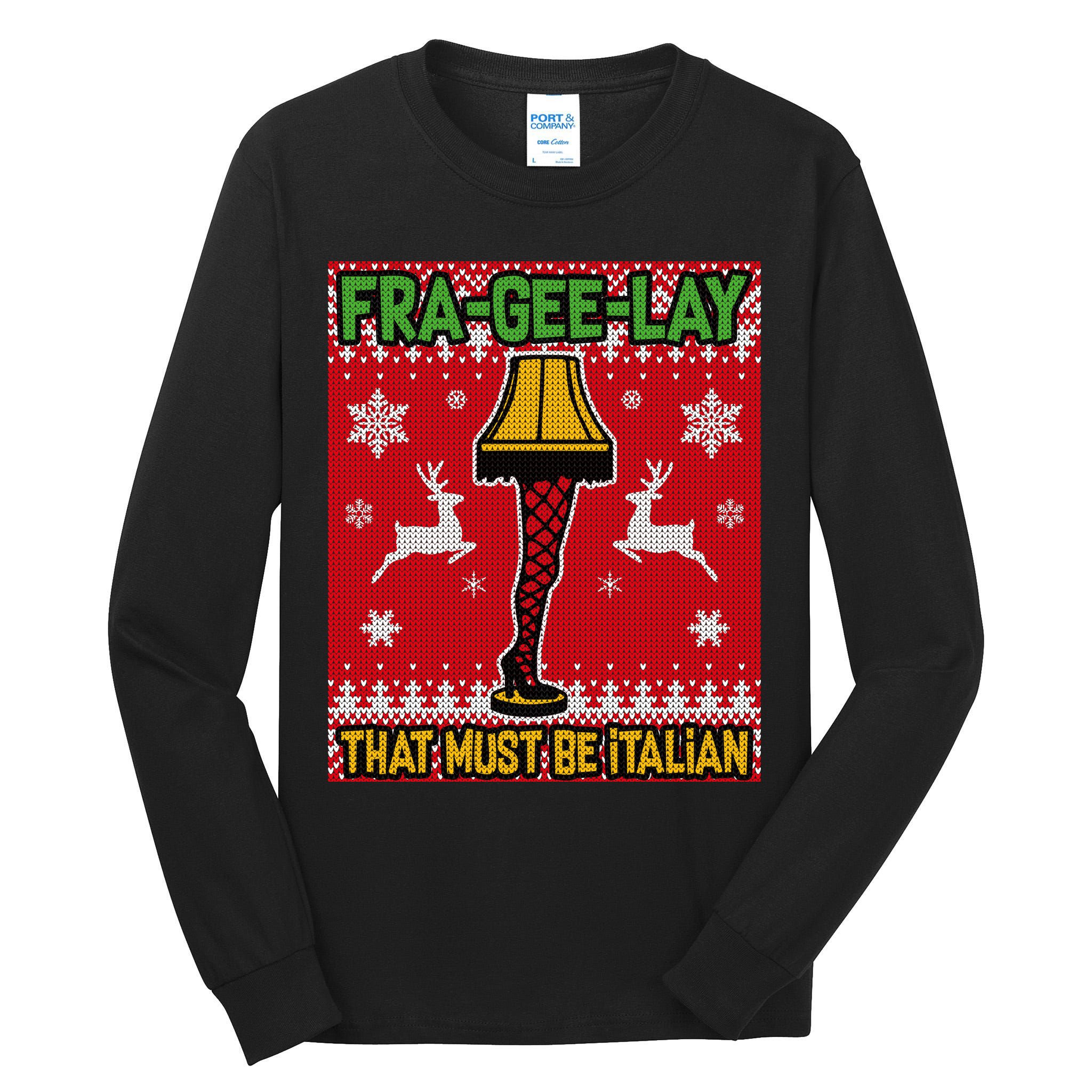 Christmas Lamp Fra Gee Lay Ugly Tall Long Sleeve T-Shirt