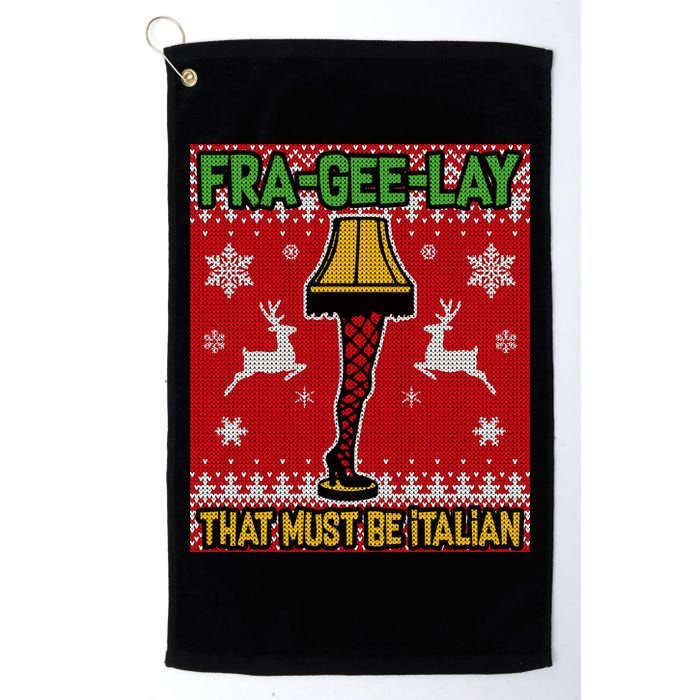 Christmas Lamp Fra Gee Lay Ugly Golf Towel