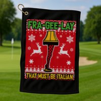 Christmas Lamp Fra Gee Lay Ugly Golf Towel