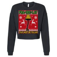 Christmas Lamp Fra Gee Lay Ugly Cropped Pullover Crew