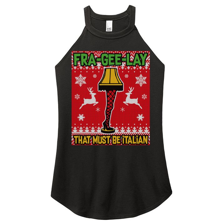 Christmas Lamp Fra Gee Lay Ugly Women's Perfect Tri Rocker Tank